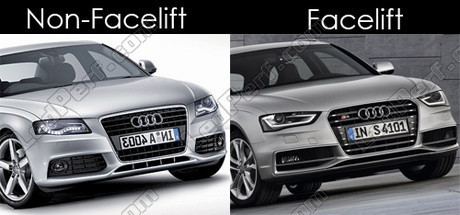 Difference a4 b8 facelift