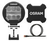 Luz adicional de led Osram LEDriving® ROUND MX180-CB con sus accesorios de montaje