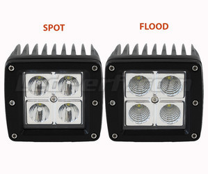 Faro adicional de LED CREE Cuadrado 16W para Moto - Escúter - Quad Spot