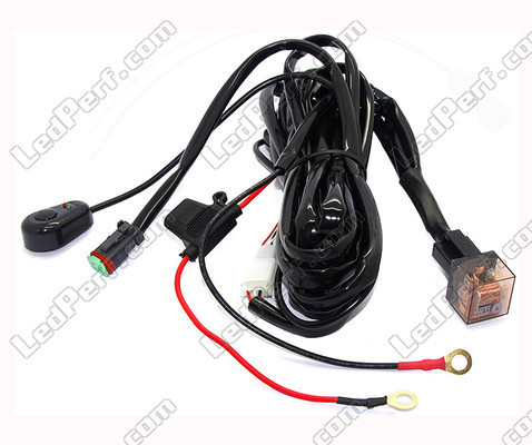 Cable de alimentación con relé para Barra LED y faro - 1 conector DT - interruptor móvil