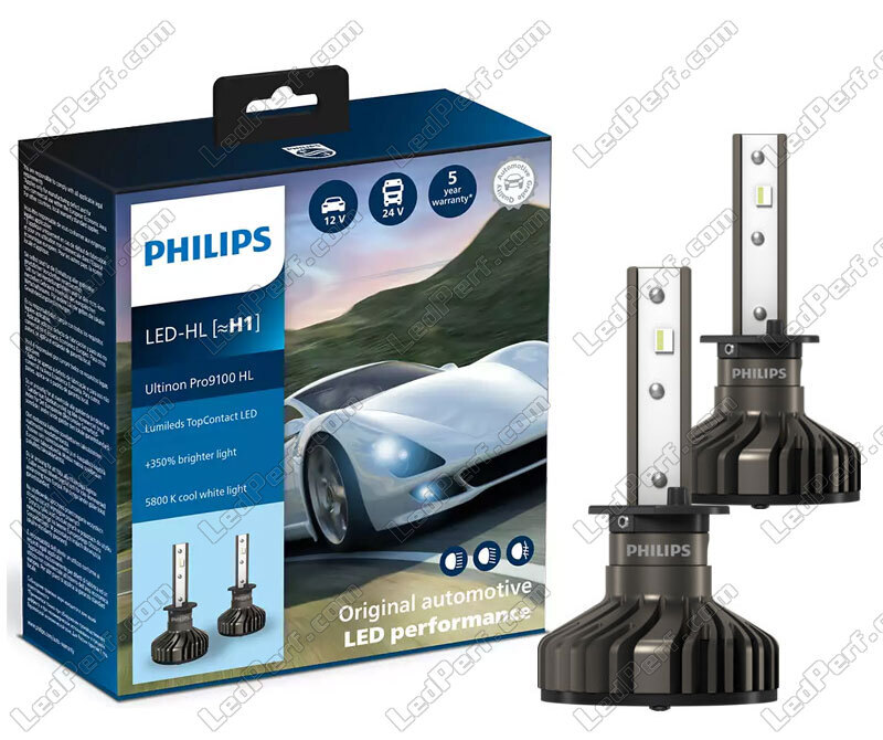 Kit de lámparas de led H1 PHILIPS Ultinon Pro9100 5800K +350%