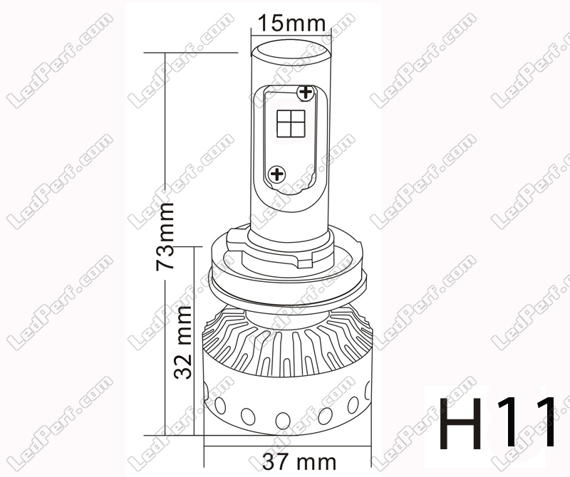 Lámpara LED H4 Moto - Tamaño Mini, potente y ventilada - Entrega gratuita