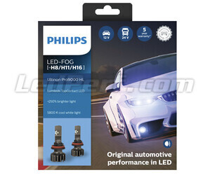 Kit de lámparas H16 de led PHILIPS Ultinon Pro9000 +250% 5800K - 11366U90CWX2