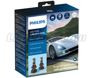 Kit de lámparas H16 de led PHILIPS Ultinon Pro9100 +350% 5800K - LUM11366U91X2