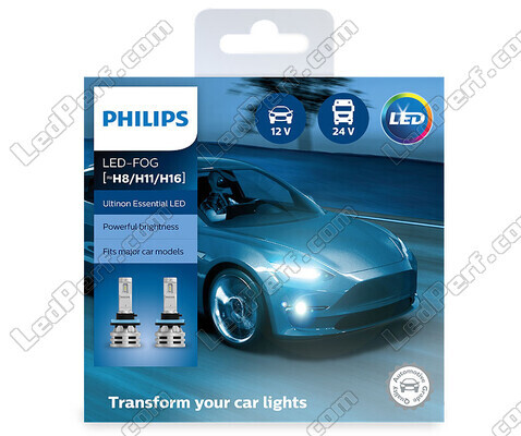 Kit de lámparas de led H16 PHILIPS Ultinon Essential LED - 11366UE2X2