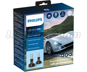 Kit de lámparas H3 de led PHILIPS Ultinon Pro9100 +350% 5800K - LUM11336U91X2