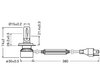 Esquema de las Dimensiones de las bombillas led H4 Osram LEDriving® XTR 6000K - 64193DWXTR