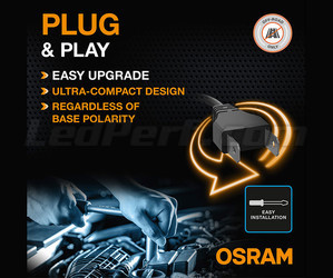 Conexión «plug and play» de las bombillas led H4 Osram LEDriving® XTR 6000K - 64193DWXTR