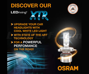 Kit de 2 lámparas de led H4 Osram LEDriving® XTR 6000K - 64193DWXTR