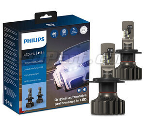 Kit de lámparas H4 de led PHILIPS Ultinon Pro9000 +250% 5800K - 11342U90CWX2