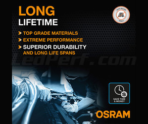 Vida útil de las bombillas led H4 Osram LEDriving® XTR 6000K - 64193DWXTR