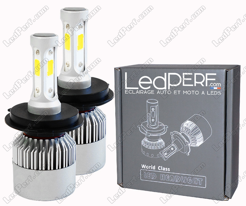 Kit lámparas H4 LED ventiladas para Automóvil y Moto - Tecnología «todo en  uno»