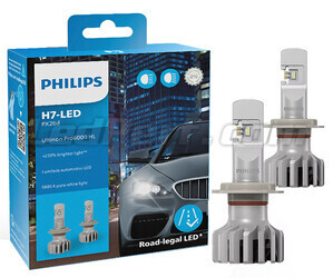 Kit Bombillas de LED H7 Philips ULTINON Pro6000 Homologadas - 11972U6000X2