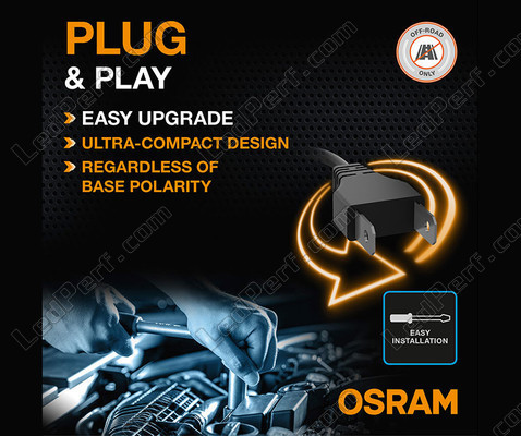 Conexión «plug and play» de las bombillas led H7 Osram LEDriving® XTR 6000K - 64210DWXTR
