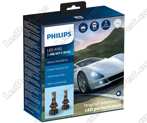 Kit de lámparas H8 de led PHILIPS Ultinon Pro9100 +350% 5800K - 1LUM11366U91X2