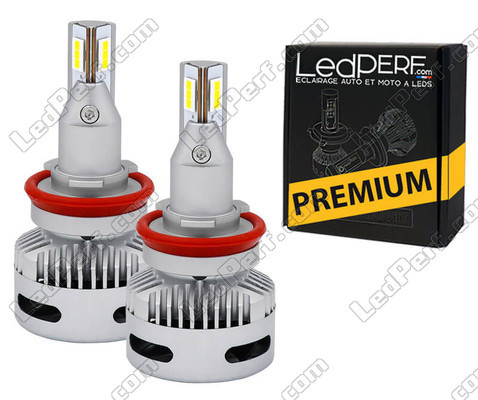 Bombillas H9 LED para coche con faros lenticular.