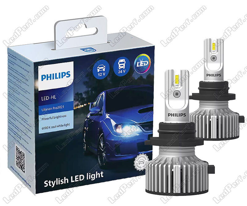 2x lámparas de led HB3 (9005) PHILIPS Ultinon Pro3021 6000K