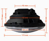 Óptica moto Full LED negra para faro redondo 7 pulgadas - Tipo 2 Spot