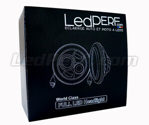 Óptica moto Full LED negra para faro redondo 5,75 pulgadas - Tipo 1 Spot