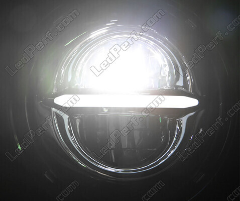 Óptica moto Full LED negra para faro redondo 5.75 pulgadas - Tipo 5