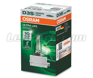 bombilla Xenón D3S Osram Xenarc Ultra Life - 66140ULT en su Embalaje