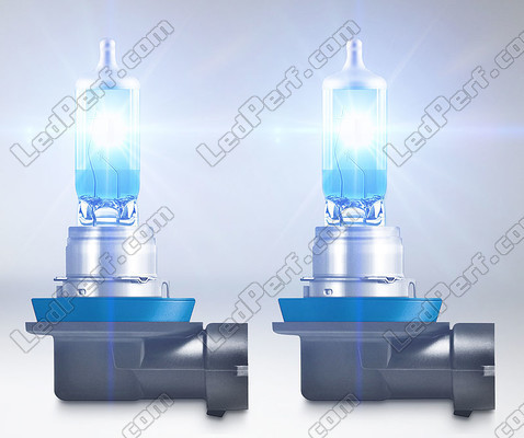Bombillas halógenas H11 Osram Cool Blue Intense NEXT GEN que producen iluminación con efecto LED