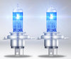 Luz blanca de bombillas con efecto Xenón H4 Osram Cool Blue Boost 5000K - 62193CBB-HCB