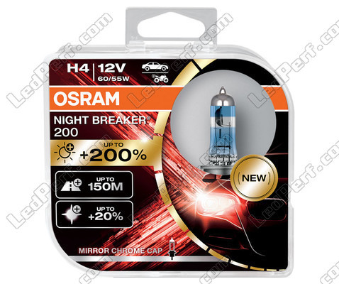 Lámparas H4 OSRAM Night Breaker® 200 - 64193NB200-HCB -Duo Box
