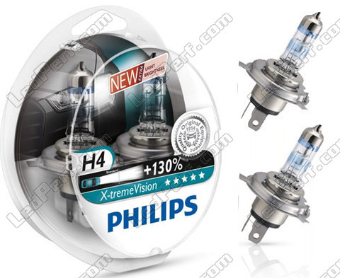 Bombillas Philips X-treme Vision +130% Xenón Efecto H4