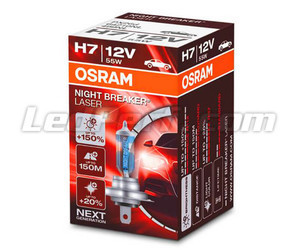 bombilla H7 Osram Night Breaker Laser +130% por unidades