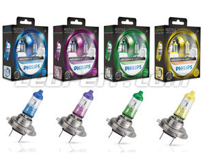 Bombillas Philips H7 ColorVision - amarillo, violeta, violeta o Azul -
