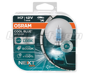 Par de bombillas Osram H7 Cool blue Intense Next Gen con efecto LED 5000K