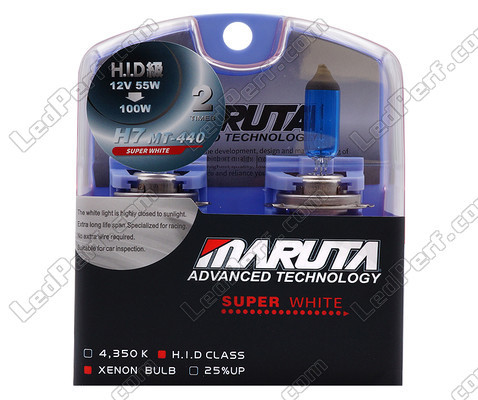 Pack de 2 bombillas H7 MTEC Super White - Blanco puro