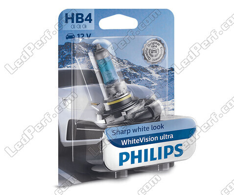 1x lámpara HB4 Philips WhiteVision ULTRA +60 % 51W - 9006WVUB1