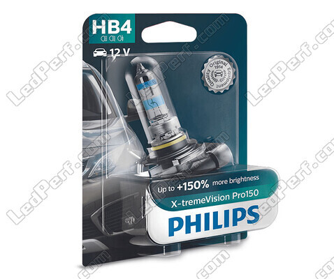 1x lámpara HB4 Philips X-tremeVision PRO150 51W 12 V - 9006XVPB1