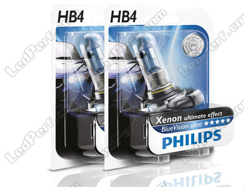 Bombillas Philips HB4 (9006) BlueVision Ultra - Ultimate Xenón Efecto