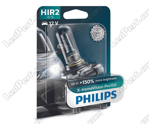 1x lámpara HIR2 Philips X-tremeVision PRO150 55W 12 V - 9012XVPB1