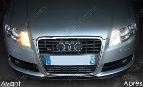 LED luces de circulación diurna Diurnas LED P21W Audi A4 B7