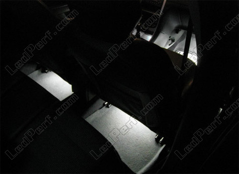 Suelo pies banda de LED blanca impermeable 30cm Peugeot 307