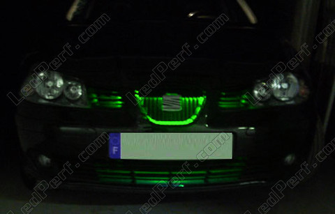 Calandra banda de LED verde impermeable 30cm