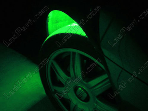 guardabarros banda de LED verde impermeable 60cm