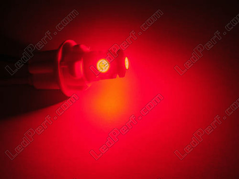 bombilla led BAX9S H6W Xtrem rojo efecto xenón