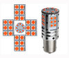 Bombilla PY21W LED Alta Potencia LEDs R5W P21W P21 5W PY21W LEDs Naranjas Casquillo BAU15S BA15S