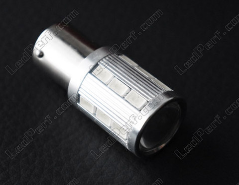 LED P21/5W magnifier rojo de Alta Potencia con lupa para luces