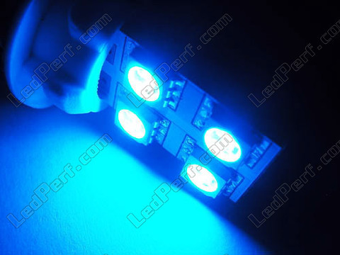 LED T10 W5W Rotación con iluminación lateral Azul