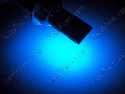 LED T10 W5W Rotación con iluminación lateral Azul