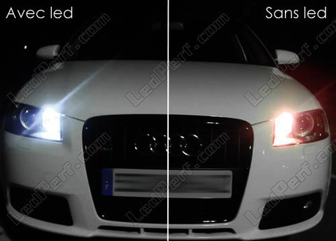Luces de posición LEDs blanco xenón W5W T10 - Audi A3 8P