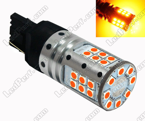 Bombilla LED WY21W Naranja sin parpadeo rápido ni error ODB LEDs al detalle LEDs WY21W Casquillo W21W W21 5 W