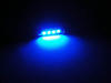 LED tipo festoon Plafón, Maletero, guantera, placa de matrícula azul 42 mm - C10W