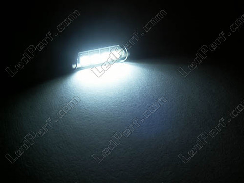 LED tipo festoon gancho Plafón, Maletero, guantera, placa de matrícula blanco 42 mm - C10W